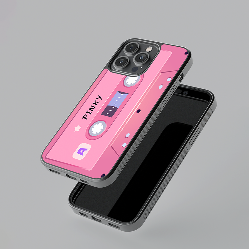 Custom Barbie Cassette Glass Case