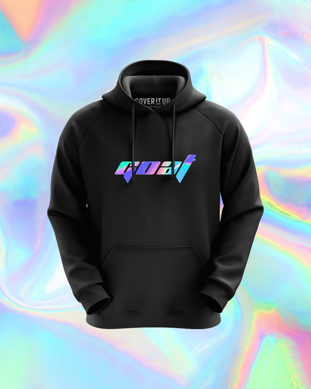 Customise Your Holographic Foil Hoodie