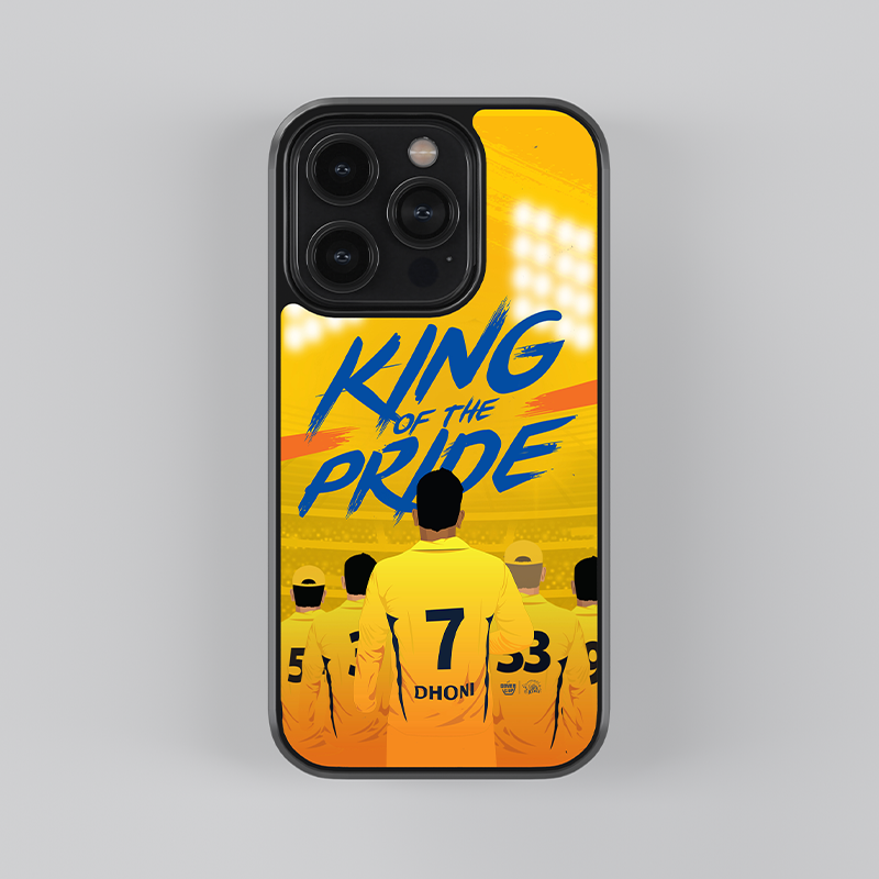 Official Chennai Super Kings King Of The Pride Glass Case