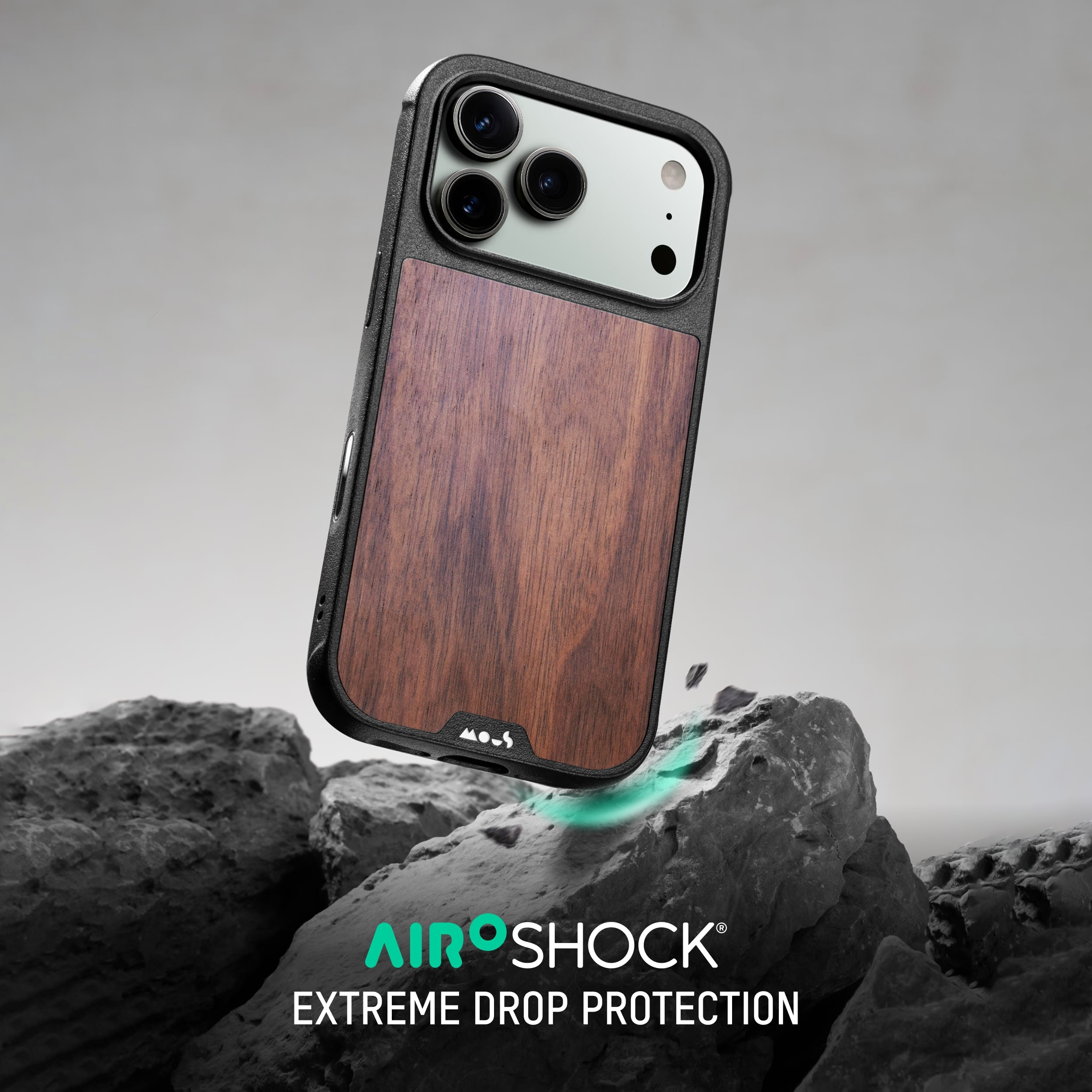 Mous Limitless® Walnut Case iPhone 17 Pro