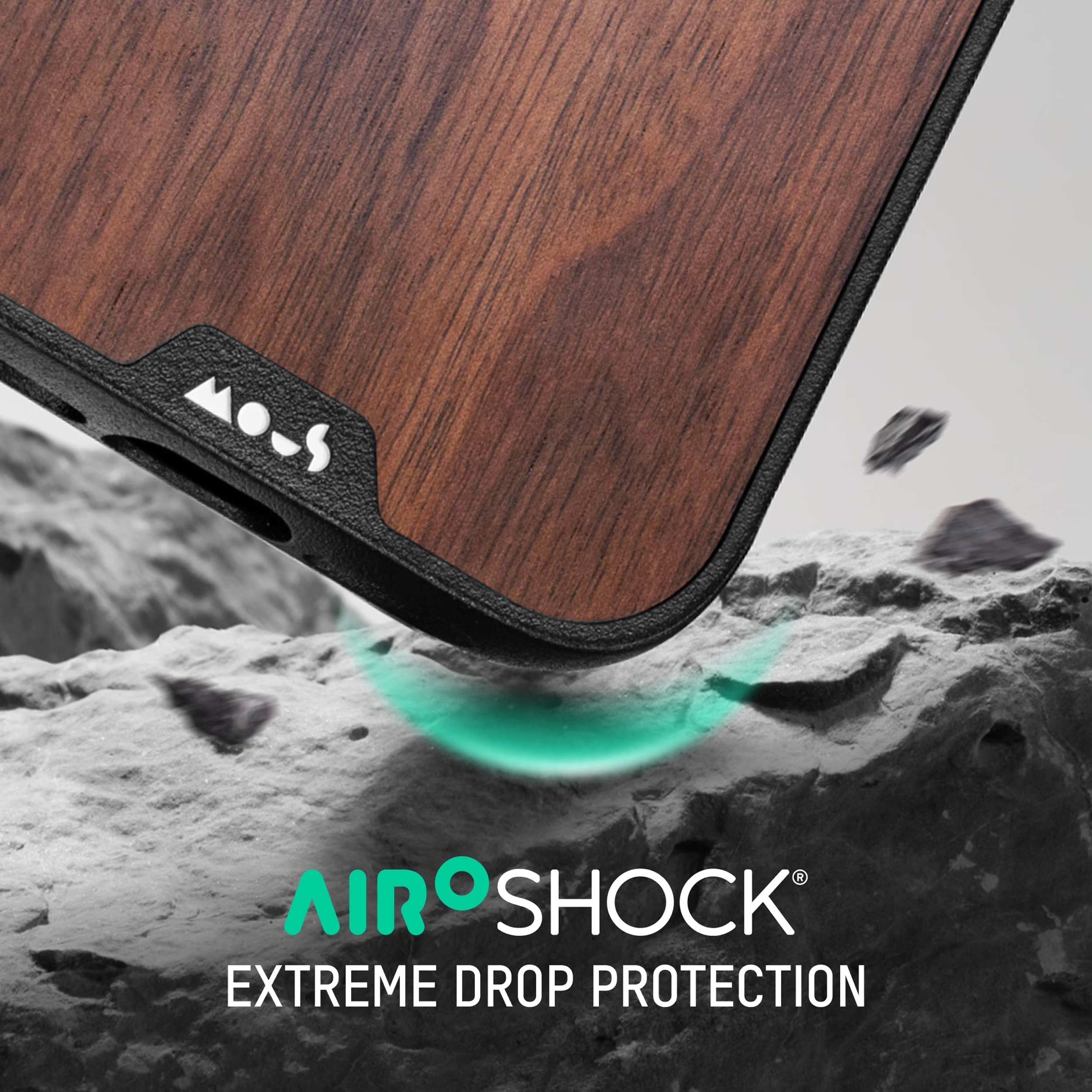 Mous Limitless® Walnut Case iPhone Air