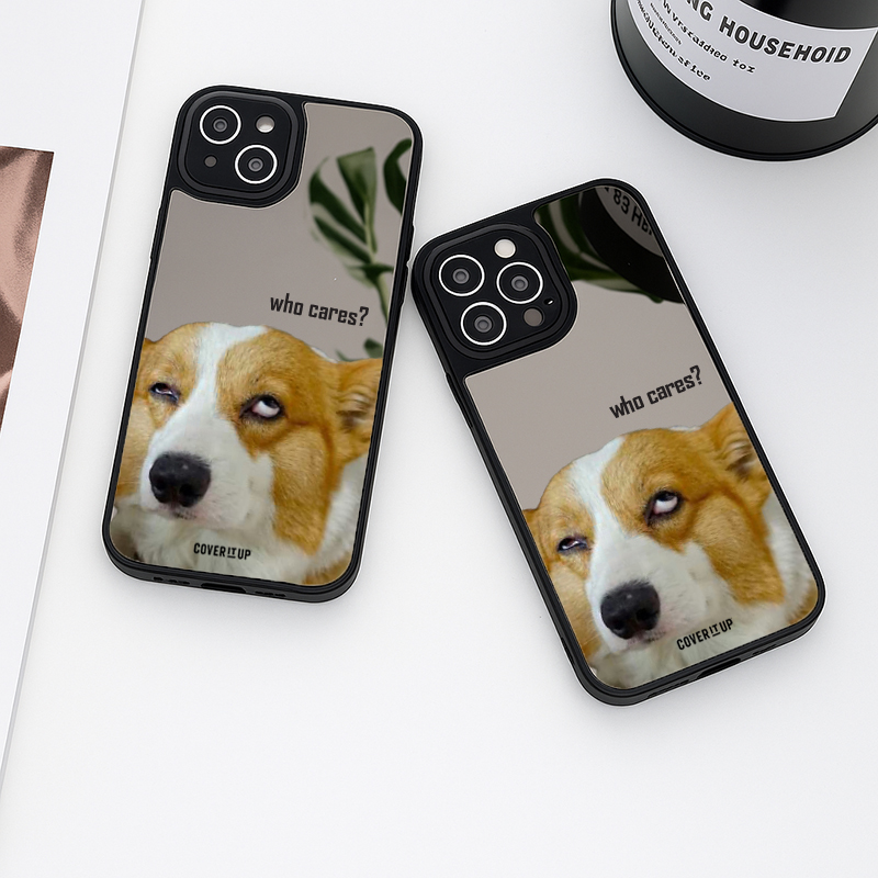 Unbothered Corgi Mirror Phone Case