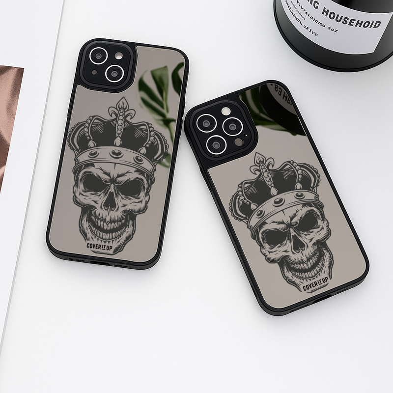 The Crowned Skull Mirror Phone Case