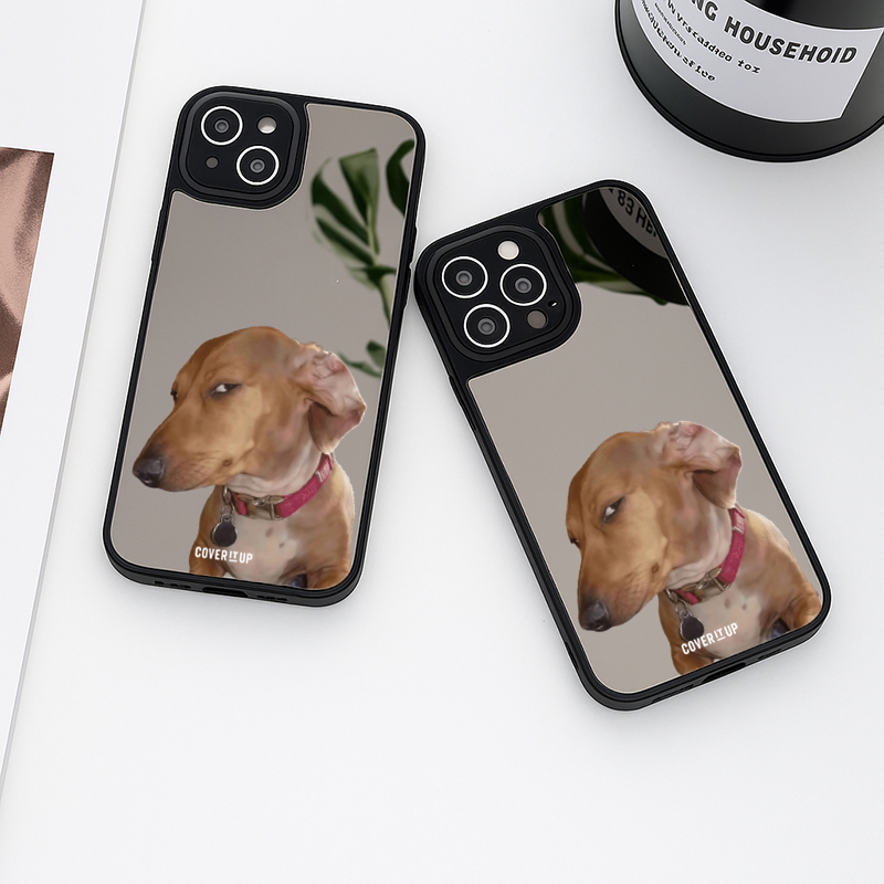 The Judgemental Canine Mirror Phone Case