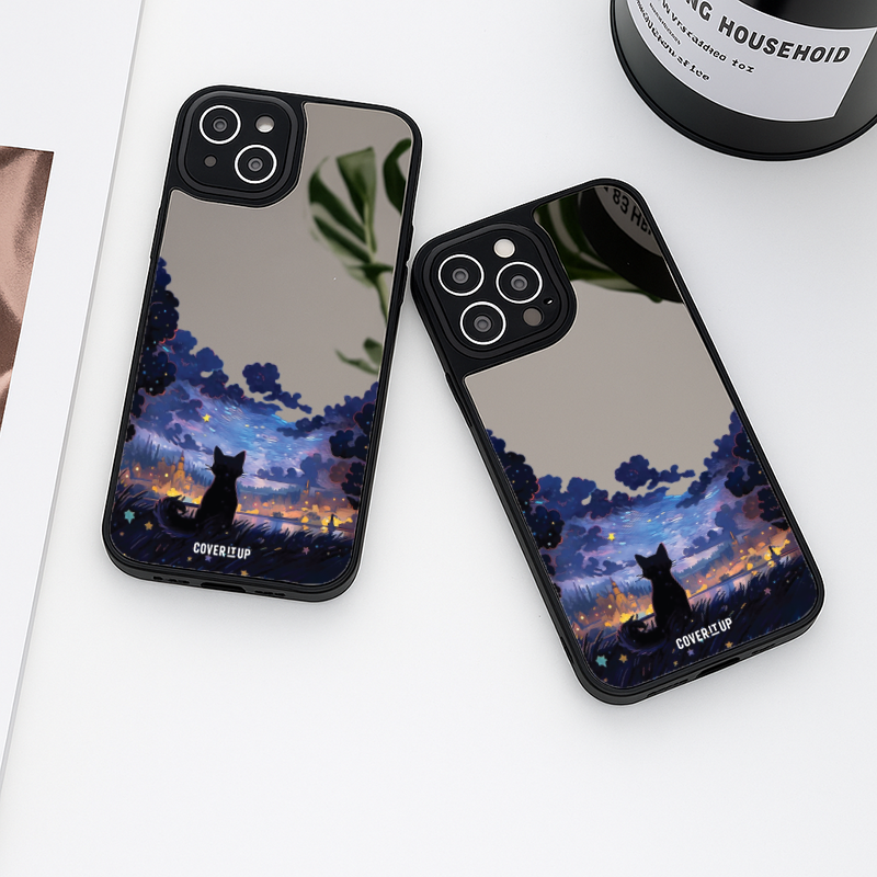 Dreamscape Kitty Mirror Phone Case