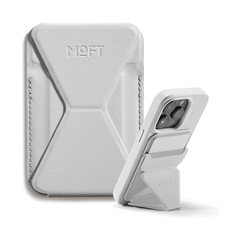 MOFT Snap-on Phone Stand & Wallet (Magsafe Compatible)-iPhone 12/13/14/15/16 series & Non Magsafe Cases And Android Phones Using Moft Metal Ring include in Pack