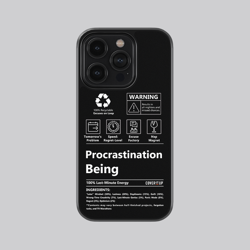 The Procrastination Glass Case