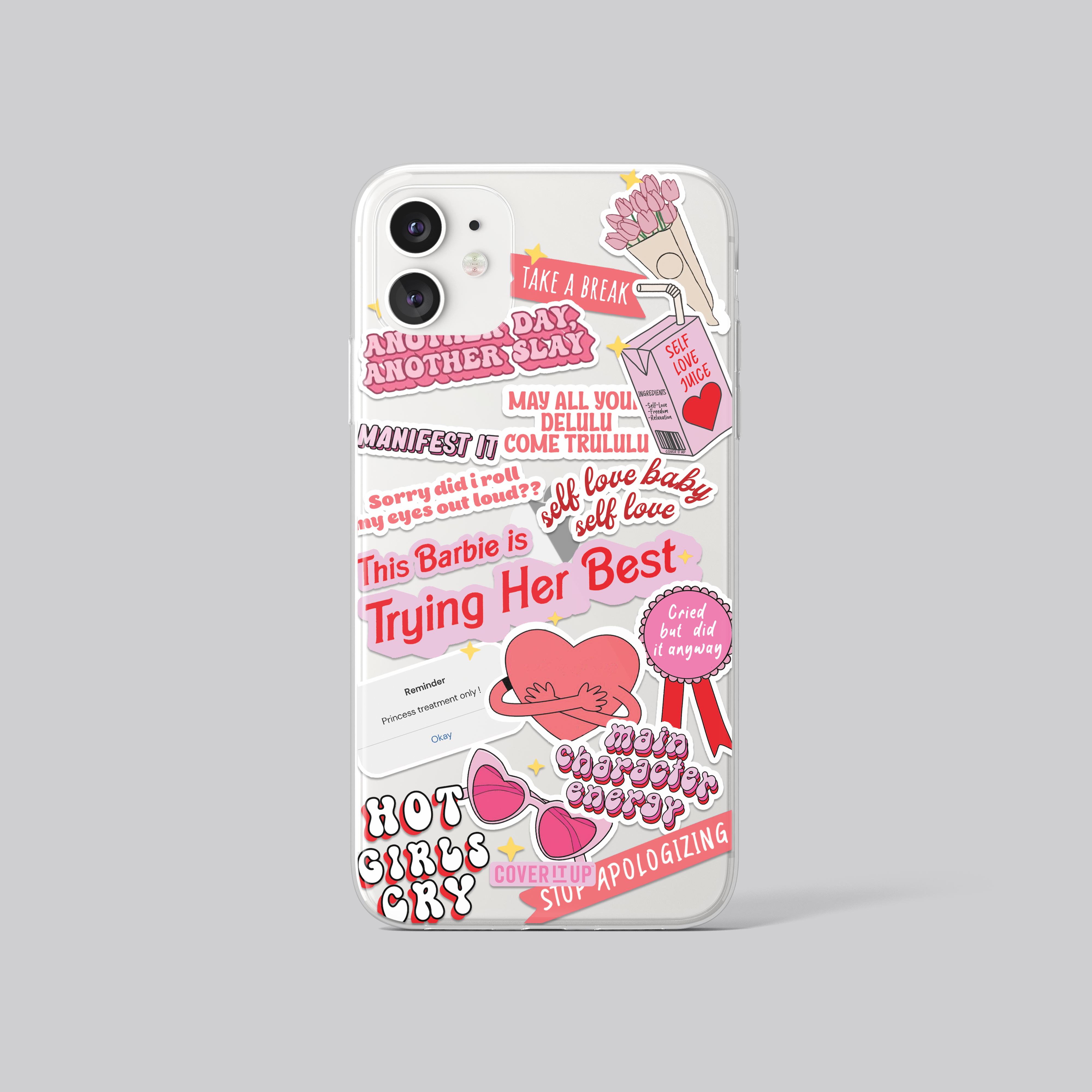 Self-love Clear Silicone Case