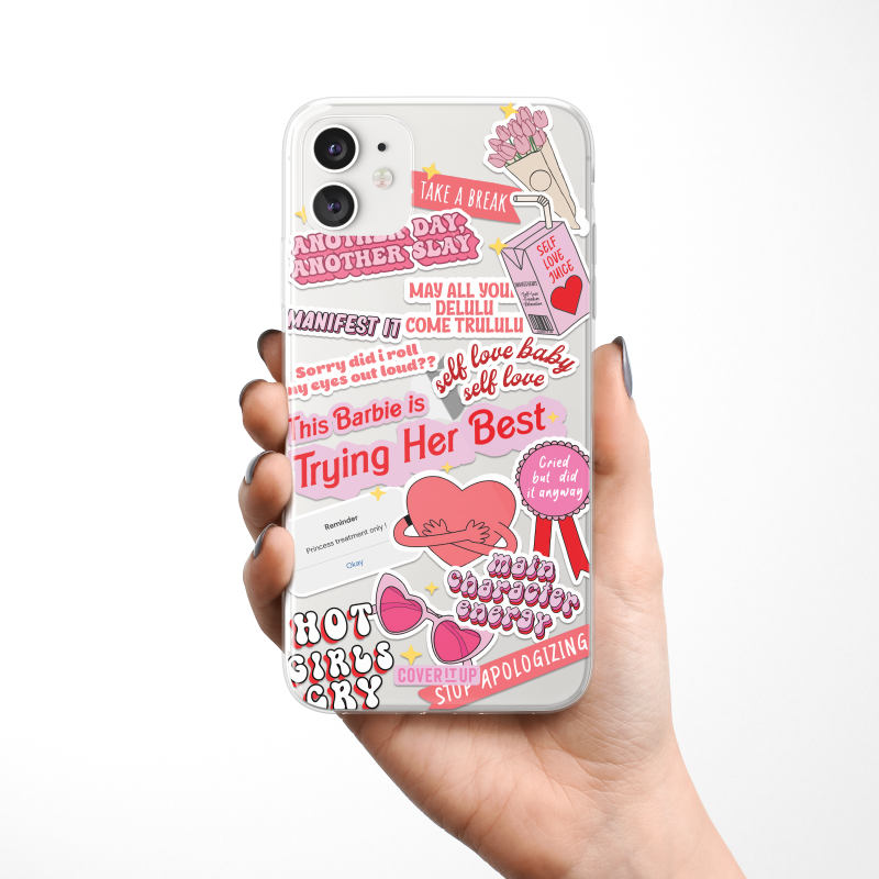 Self-love Clear Silicone Case