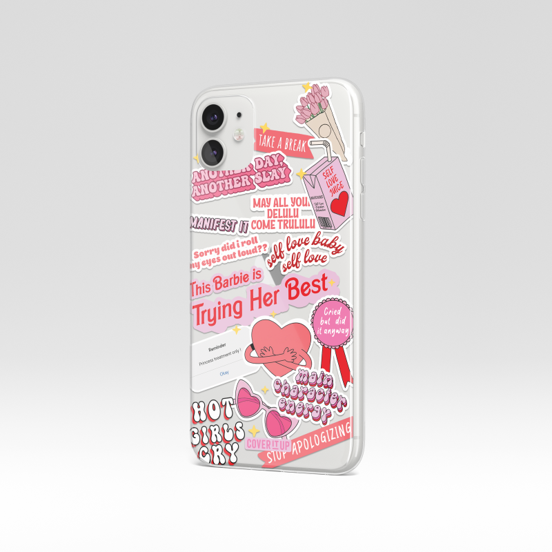 Self-love Clear Silicone Case