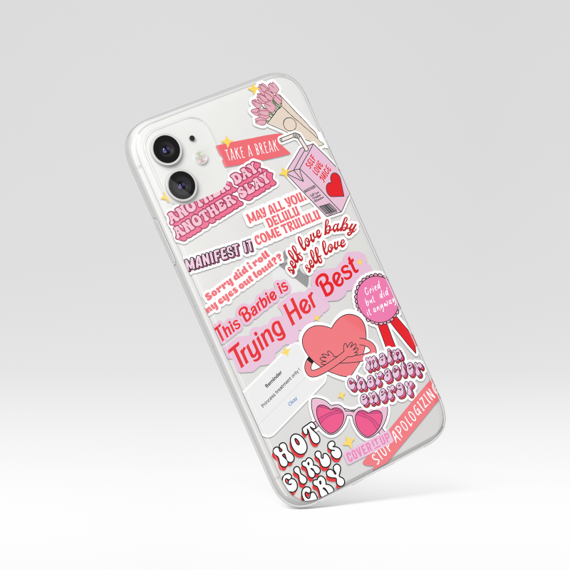 Self-love Clear Silicone Case