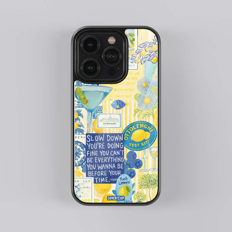 Positano Lemons Glass case