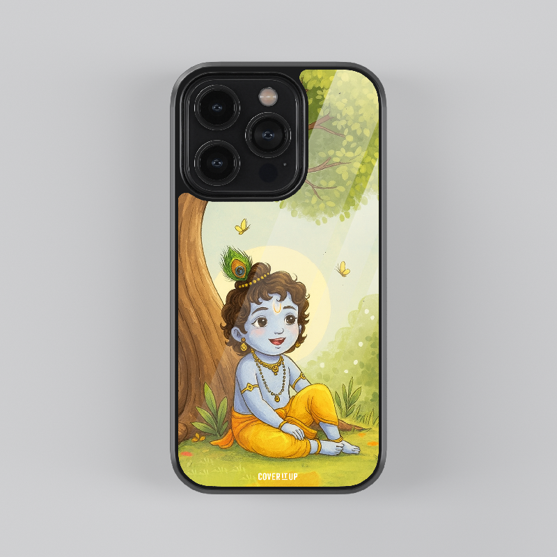 Little Krishna Glass case