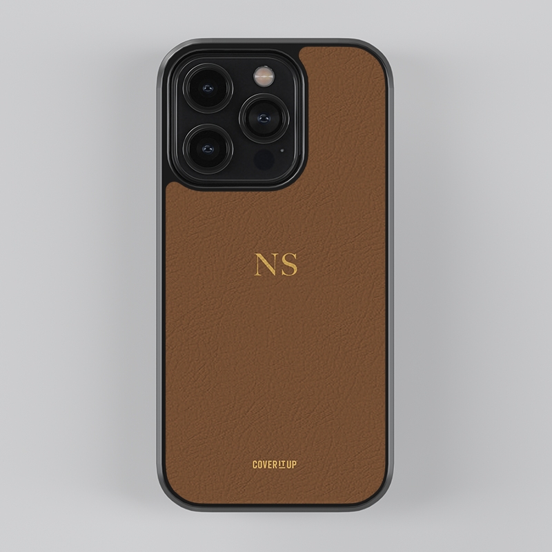 New leather custom intial case
