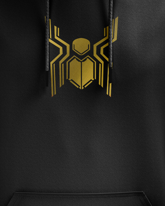 Sale-Marvel Spider-Man Gold Foil Logo All Season Hoodie