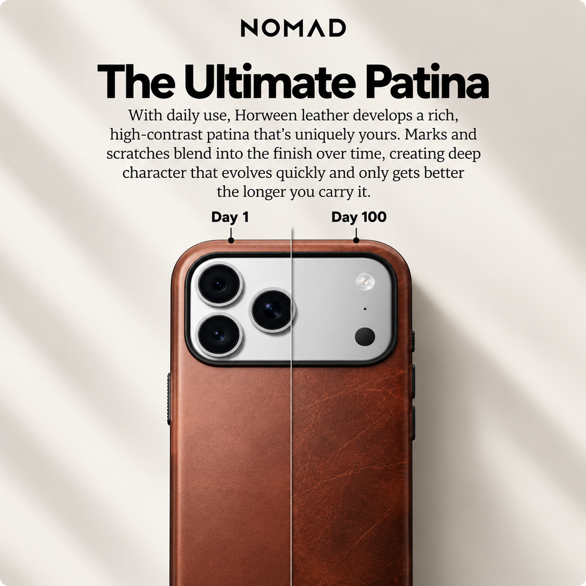NOMAD Modern Horween Leather for iPhone 18 Pro Max