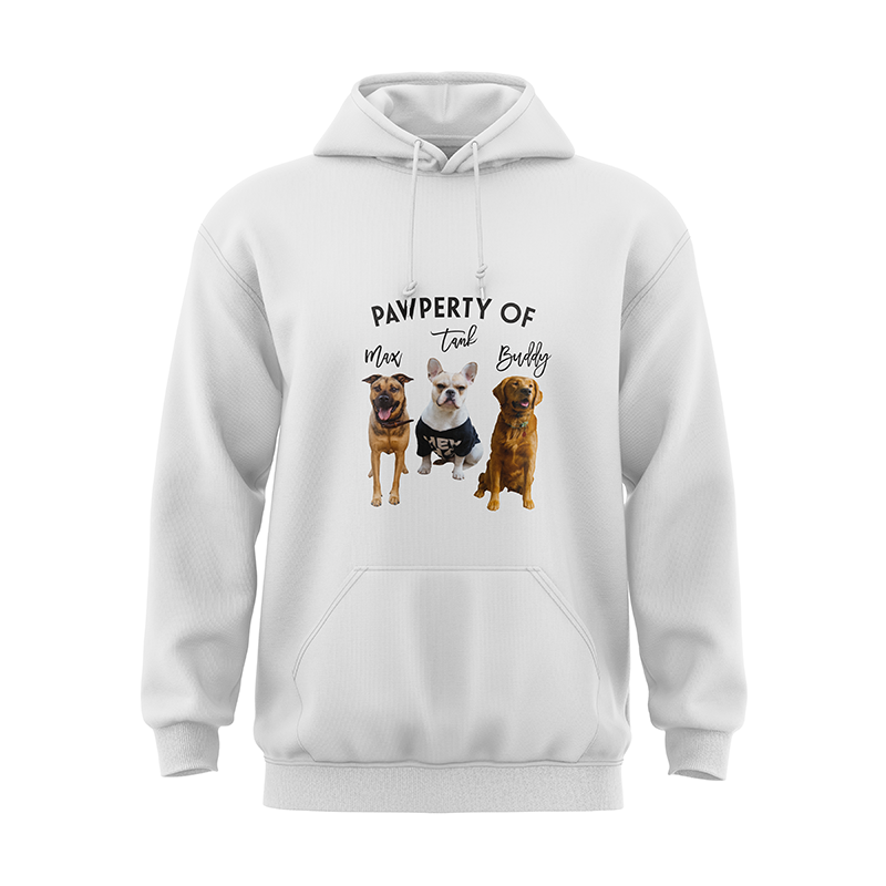 Pawperty Of Custom Dog Lover Hoodie