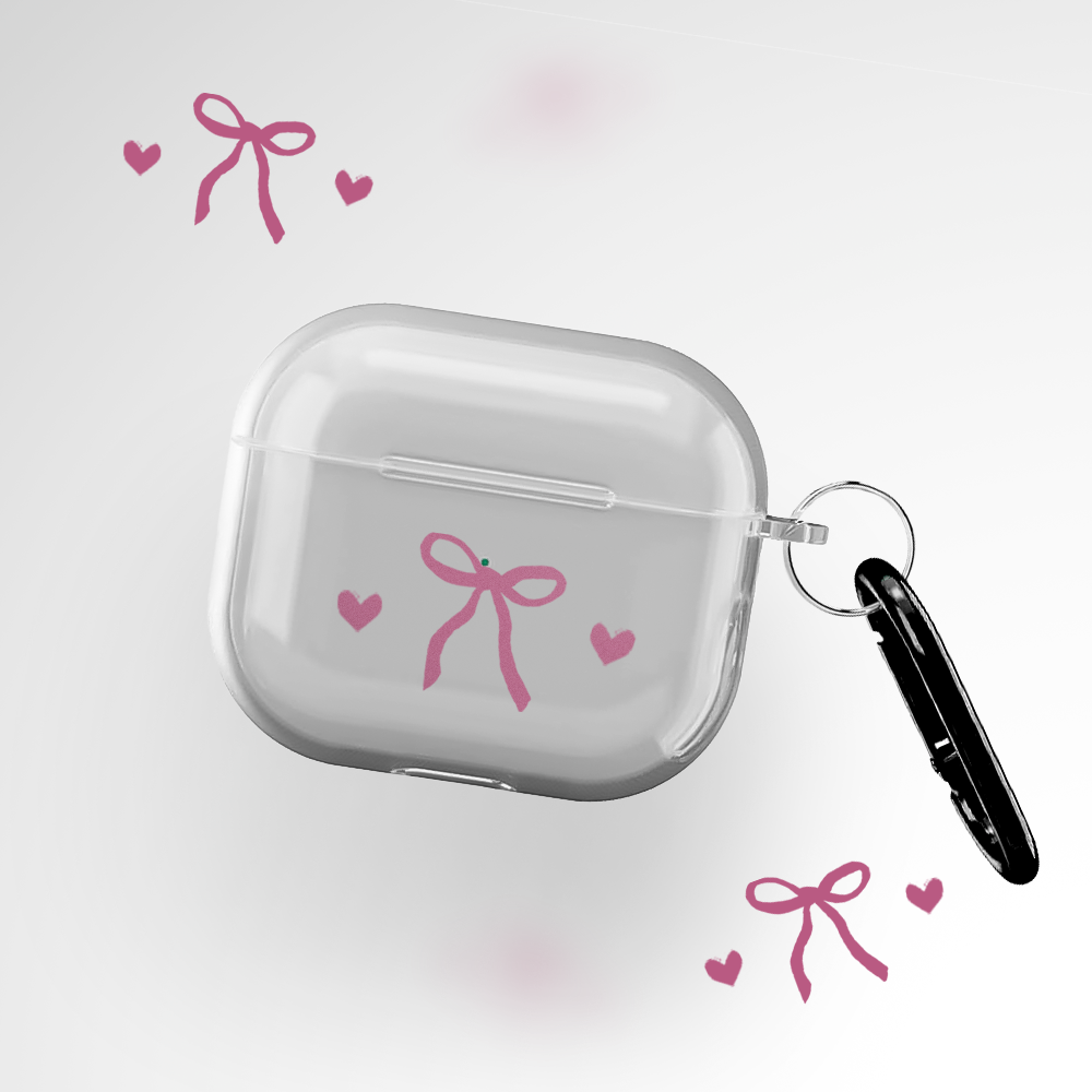 Hearts and Bows  Clear Airpods 3rd Gen Case Covers