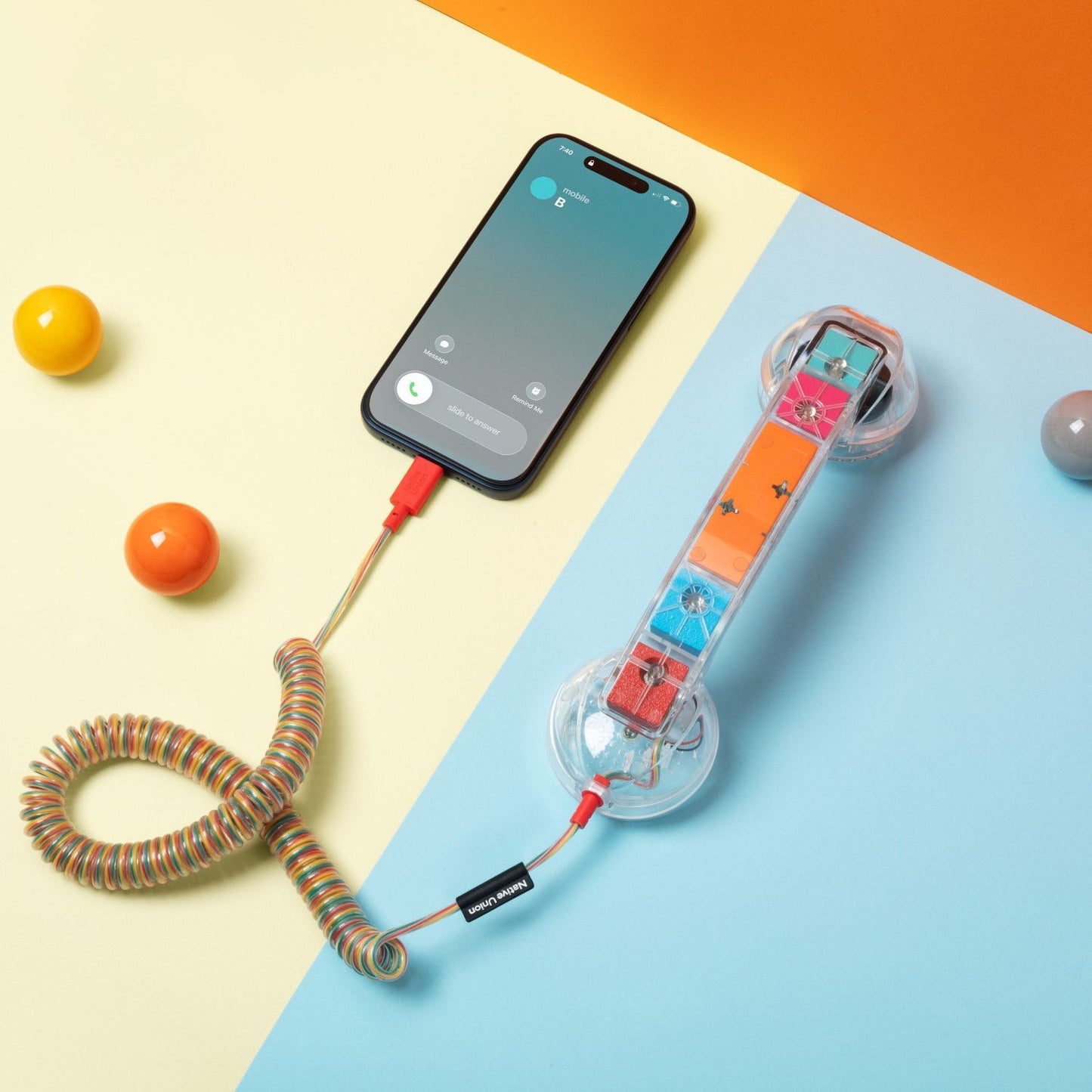 Native Union Pop-Phone Bubble Gum Transparent