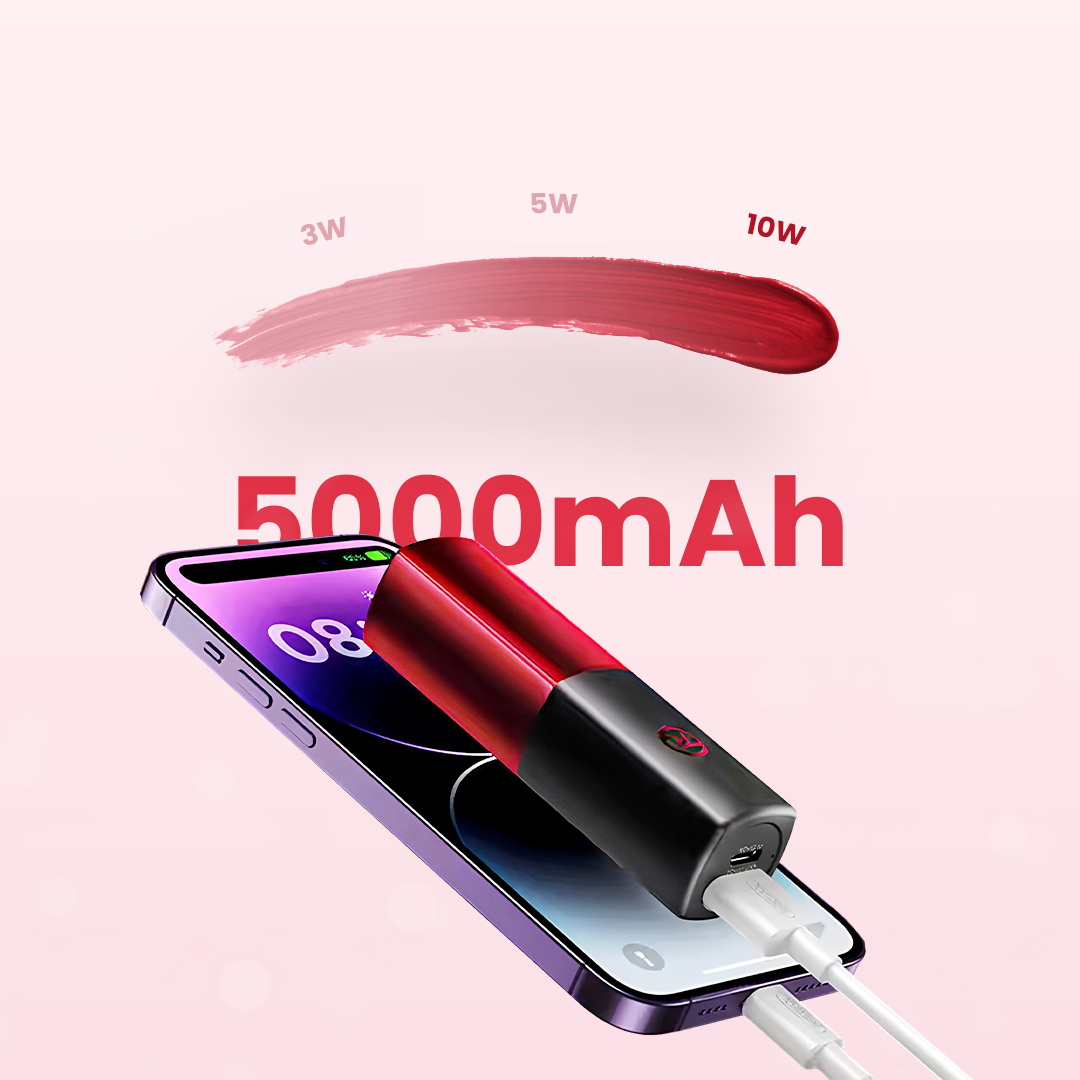 Remax® Lipstick Compact Battery Power Bank – 5000 mAh