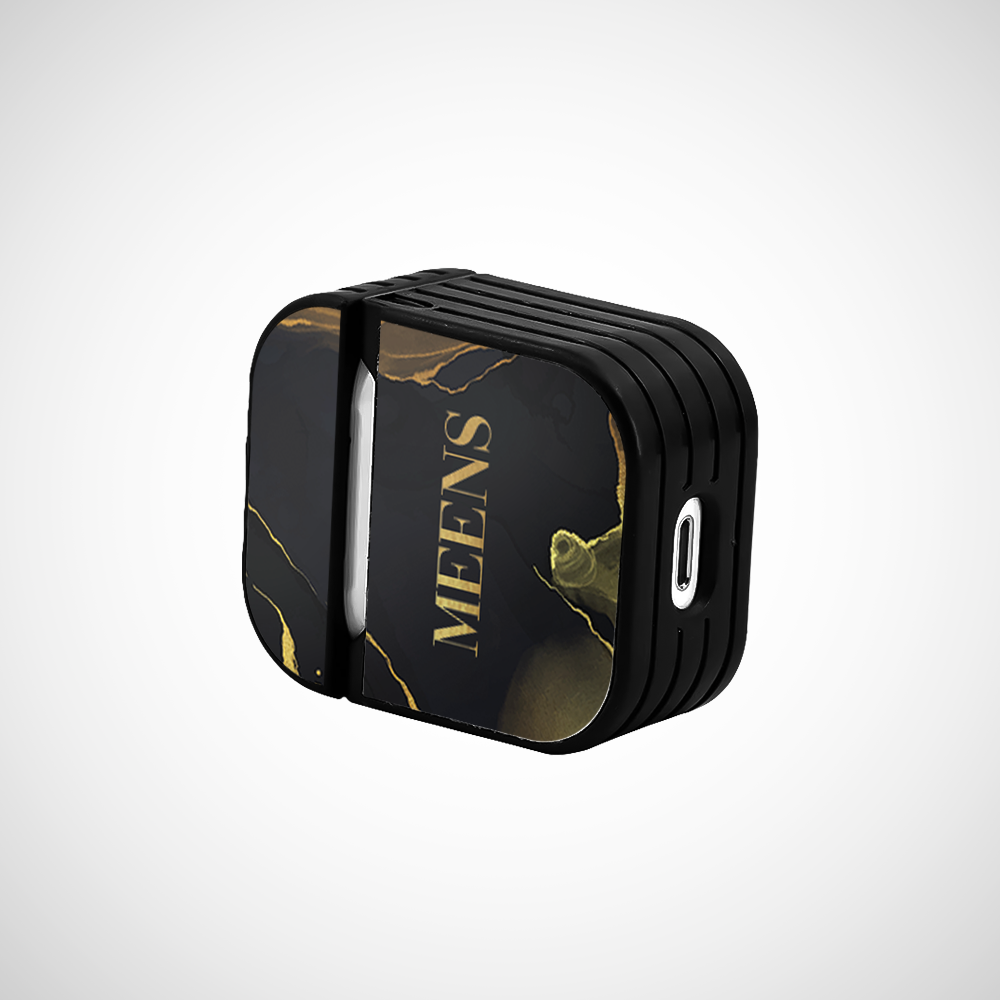 Custom golden ink Glass Airpods 2nd Gen Case Covers