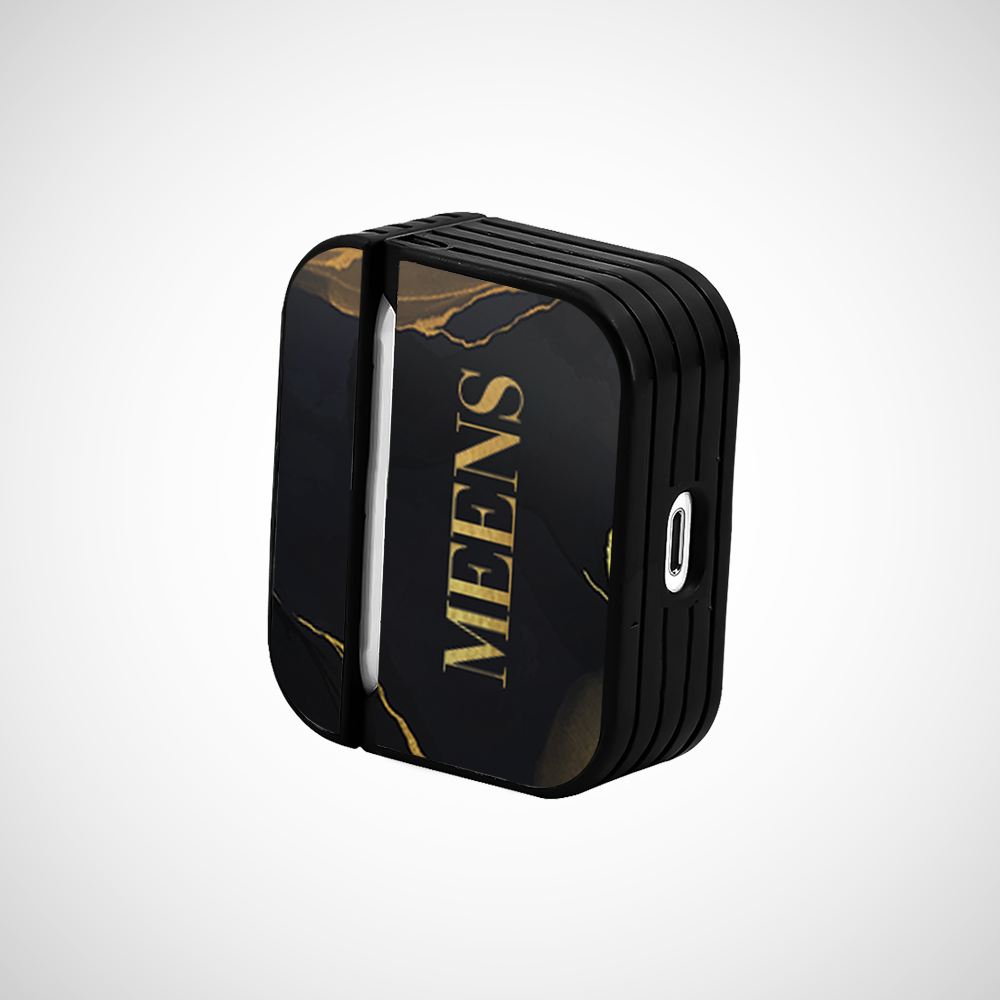 Custom golden ink Glass Airpods Pro Case Covers