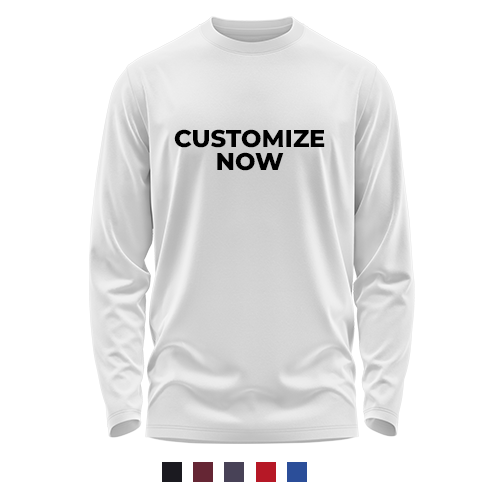 Customise Pure Cotton Full Sleeve T-shirt