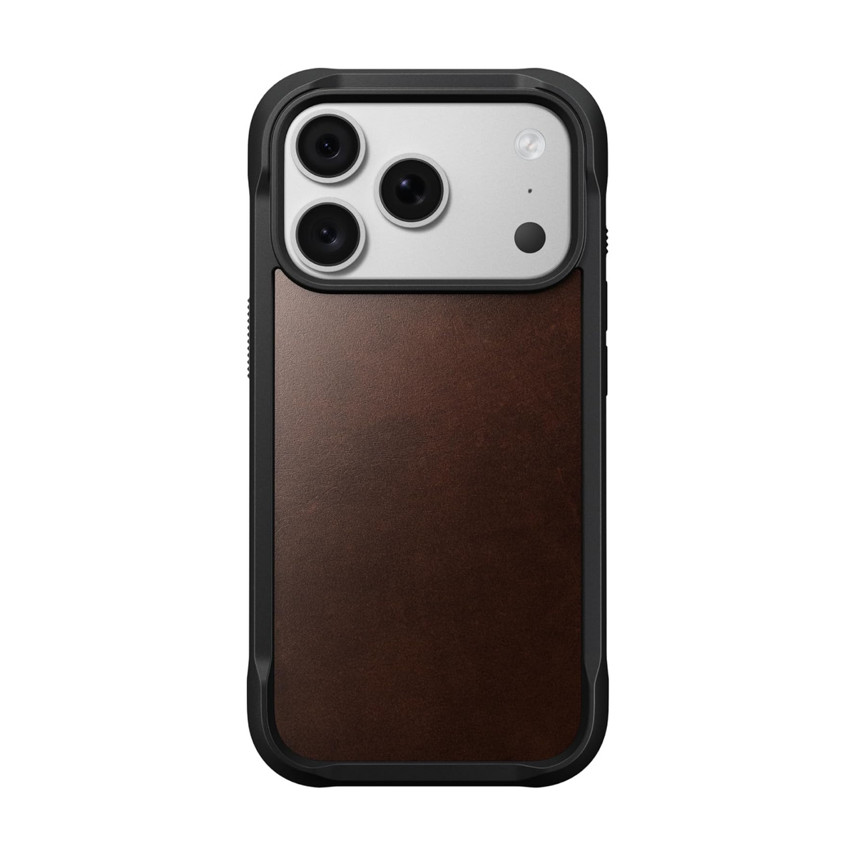 NOMAD Rugged Horween Leather Rustic Brown Case Compatible with iPhone 18 Pro Max