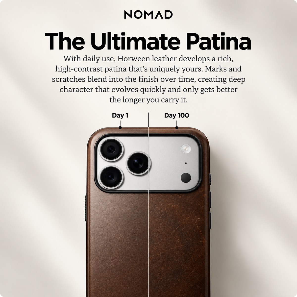 NOMAD Modern Horween Leather for iPhone 18 Pro Max