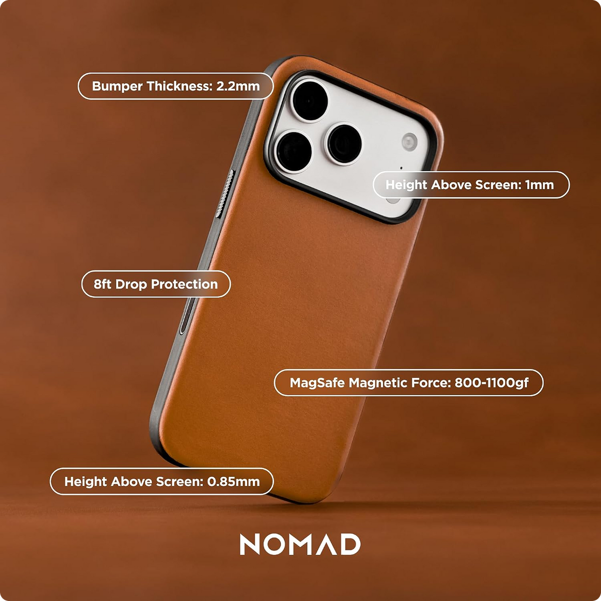 NOMAD Modern Horween Leather for iPhone 18 Pro Max