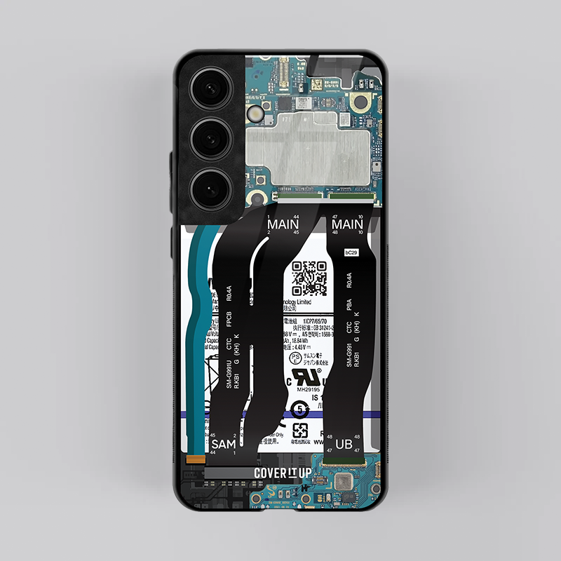 Samsung Galaxy Circuit Case: X-Ray Interface Glass case