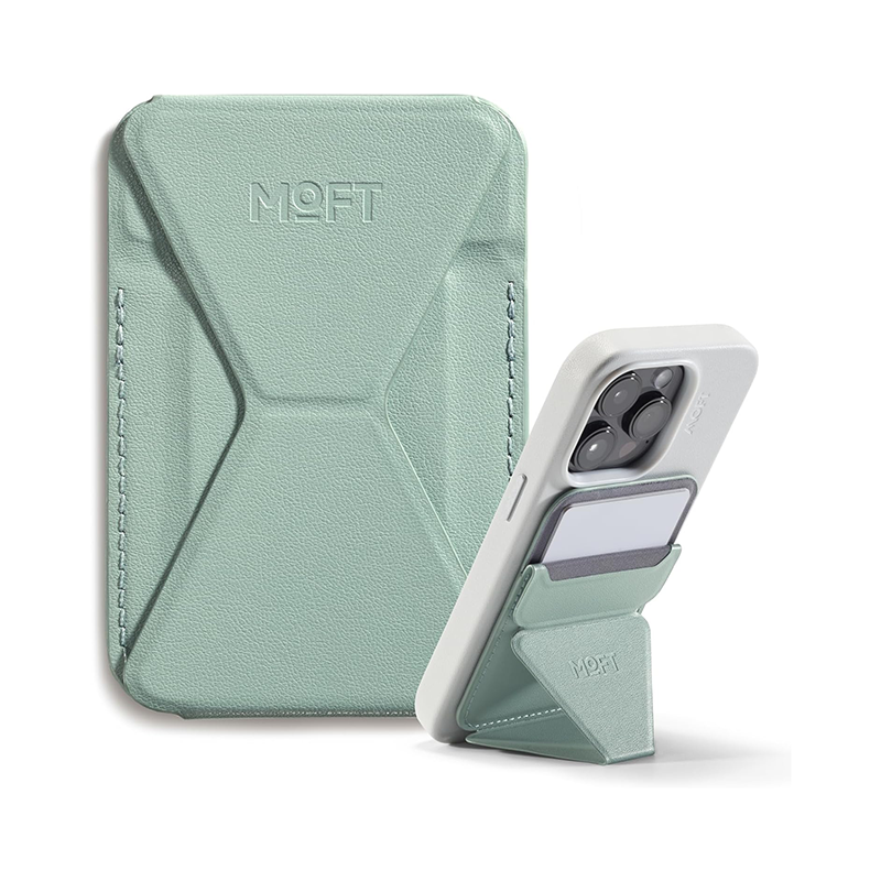 MOFT Snap-on Phone Stand & Wallet (Magsafe Compatible)-iPhone 12/13/14/15/16 series & Non Magsafe Cases And Android Phones Using Moft Metal Ring include in Pack