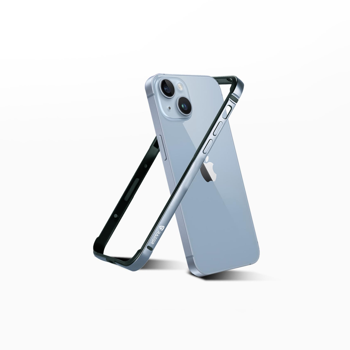 Click to see full view RAEGR Case | Anodized Aluminum Bumper | Magnetic Compatible | Edge Armor Protective Minimal Case Designed for iPhone 15 Plus (6.7-Inch) 2023