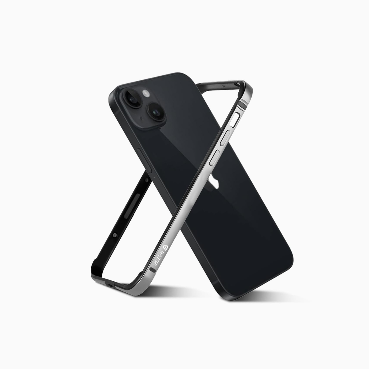 Click to see full view RAEGR Case | Anodized Aluminum Bumper | Magnetic Compatible | Edge Armor Protective Minimal Case Designed for iPhone 15 Plus (6.7-Inch) 2023