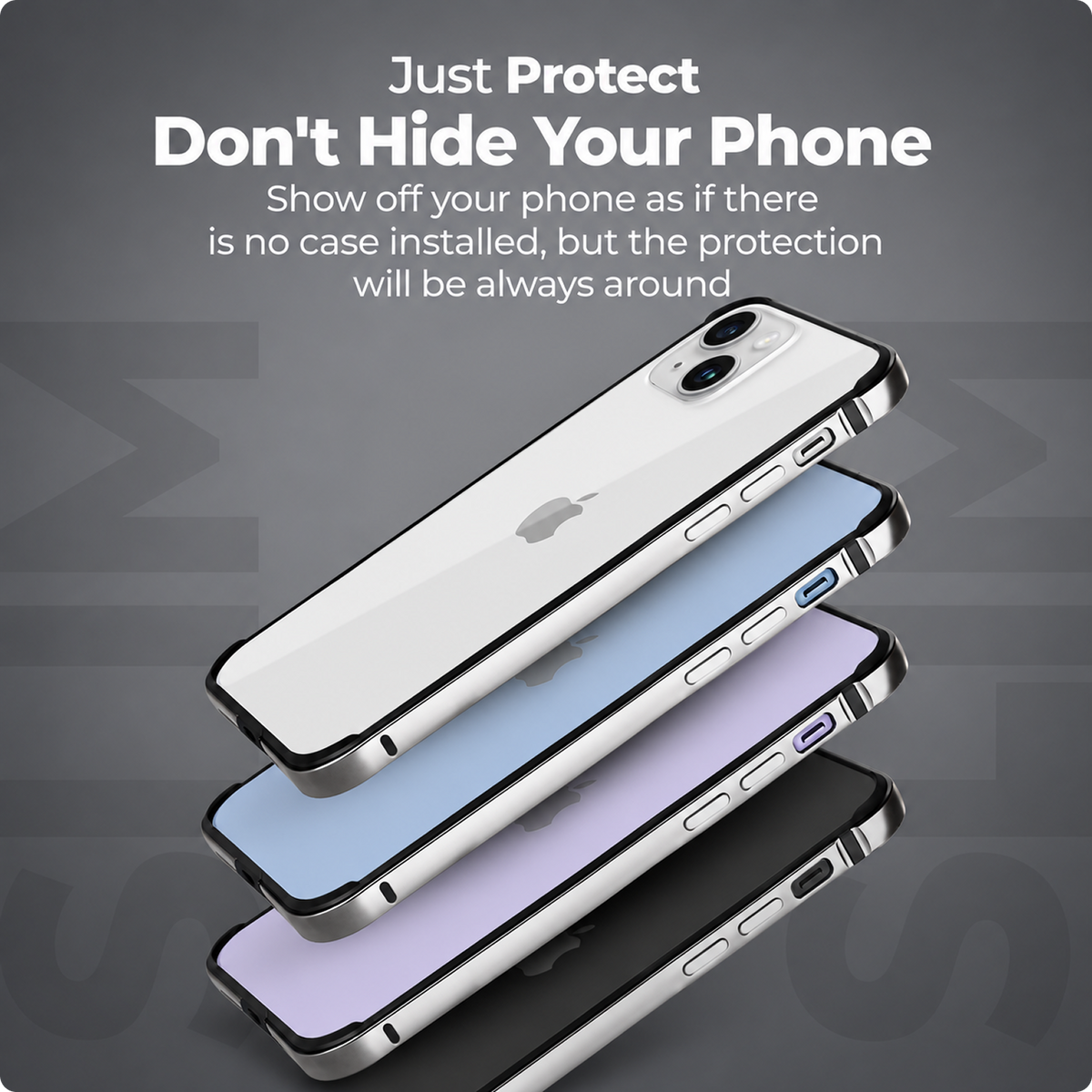 RAEGR Phone Case | Anodized Aluminum Bumper | Magnetic Compatible | Edge Armor Protective Minimal Case Compatible with iPhone 14 Plus / 13 Pro Max (6.7-Inch) 2022