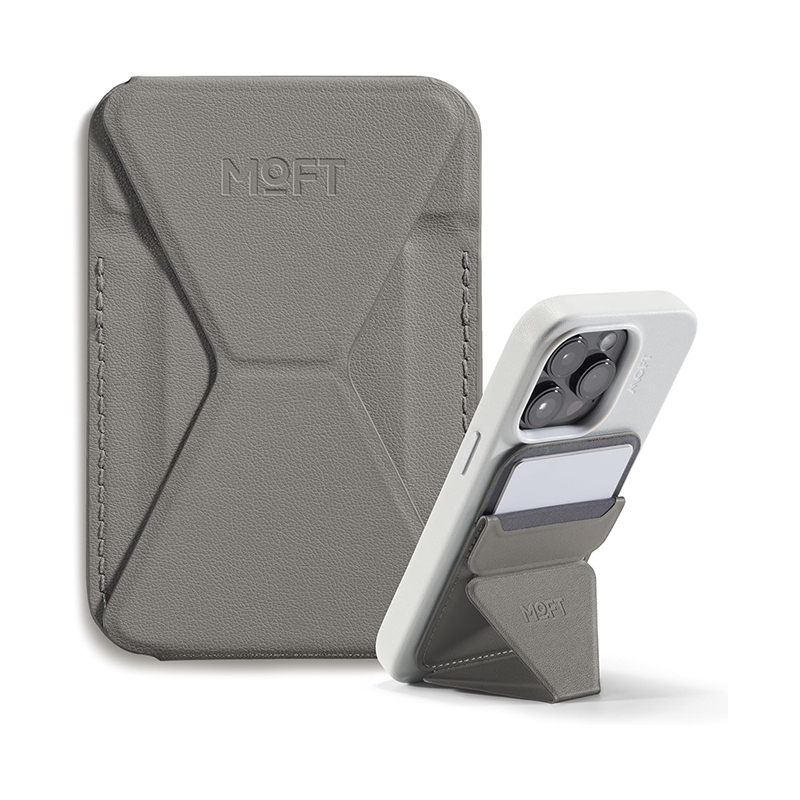 MOFT Snap-on Phone Stand & Wallet (Magsafe Compatible)-iPhone 12/13/14/15/16 series & Non Magsafe Cases And Android Phones Using Moft Metal Ring include in Pack