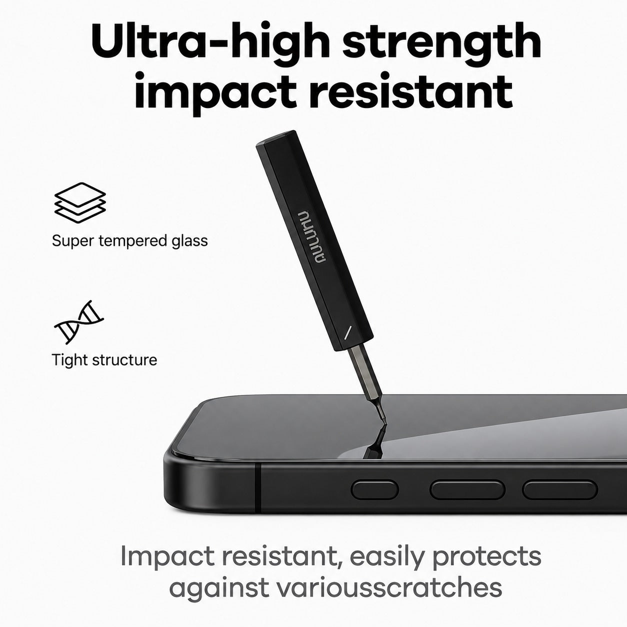 Aulumu AF01 Crystal Clear Screen Protector For iPhone 16/17 Pro/Pro Max/Air