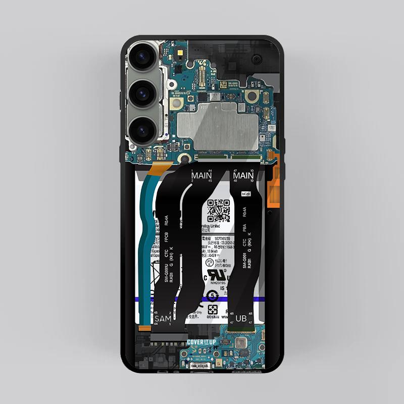 Samsung Galaxy Circuit Case: X-Ray Interface Glass case