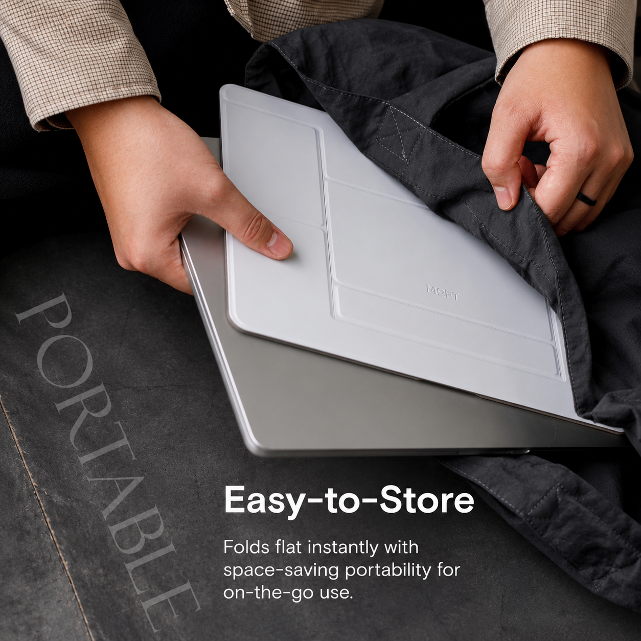 MOFT Invisible Laptop Stand - Macbook and Laptops Without Bottom-Vent- Compatible With Laptops up to-15.6 inch