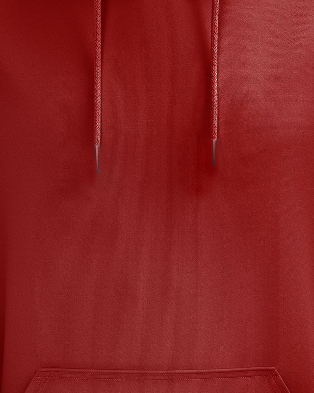 Crimson Basic Red All Season Hoodie