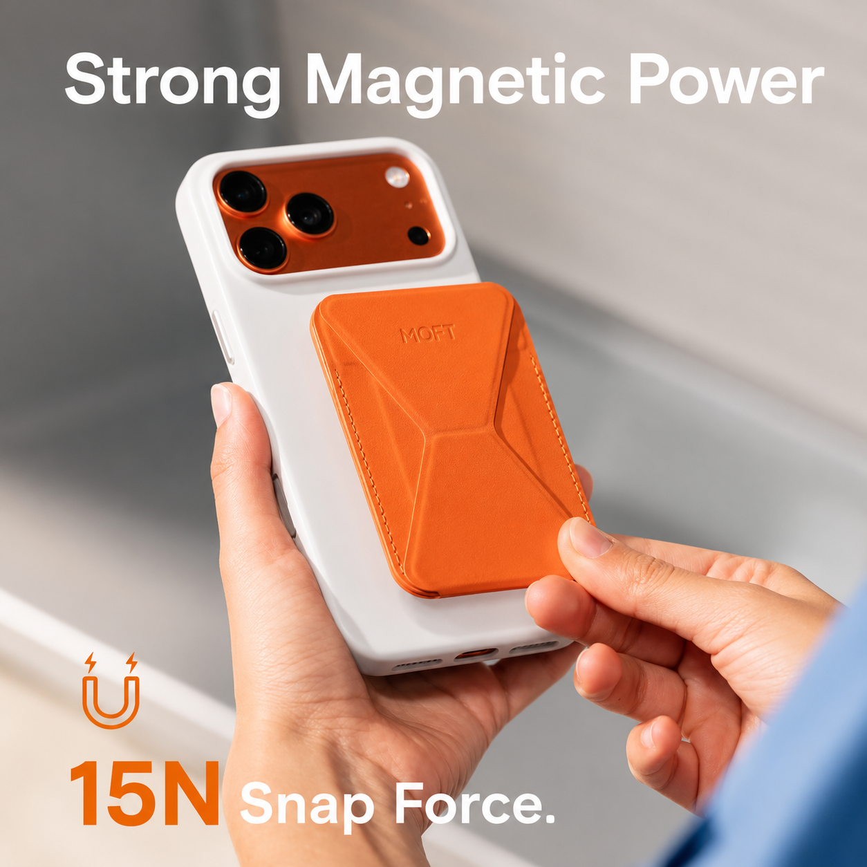 Moft Trackable Snap-on Phone Stand & Wallet