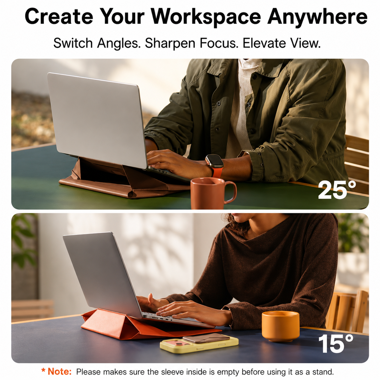 MOFT Ultra-Slim Laptop carry Sleeve: Elevate Your MacBook Experience with Expandable Storage, Adjustable Angles  Compatible From -13.3 - 16 inch