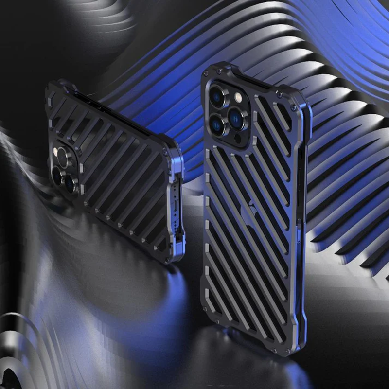 Halo Aircraft Aluminium Alloy Grill Case For iPhone 14 Series