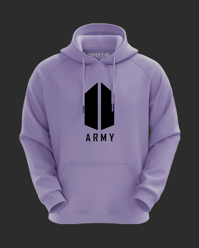 BTS Army Black Logo Hoodie for Men & Women from coveritup.com