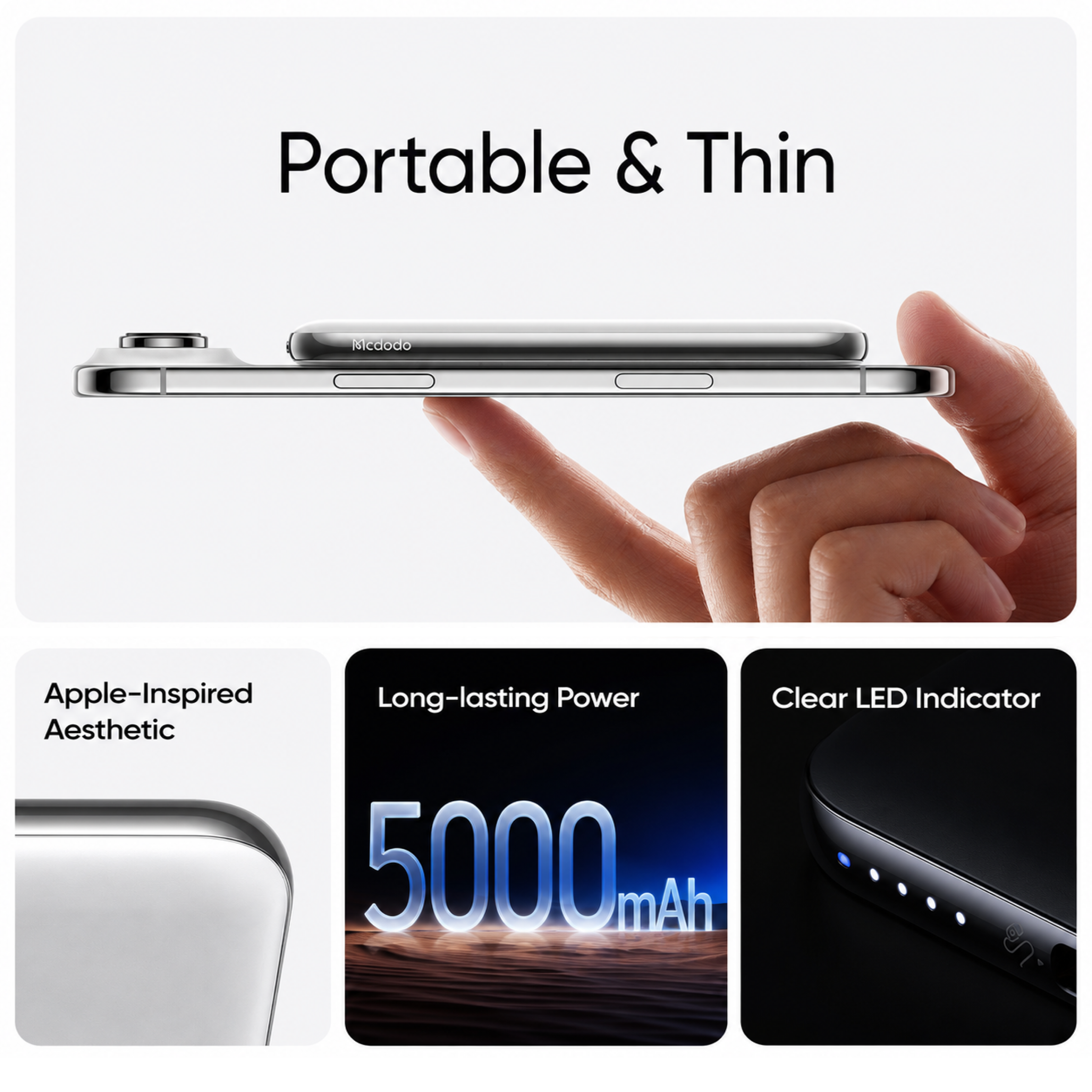 Mcdodo 5000mAh 20W Magnetic Wireless Power Bank