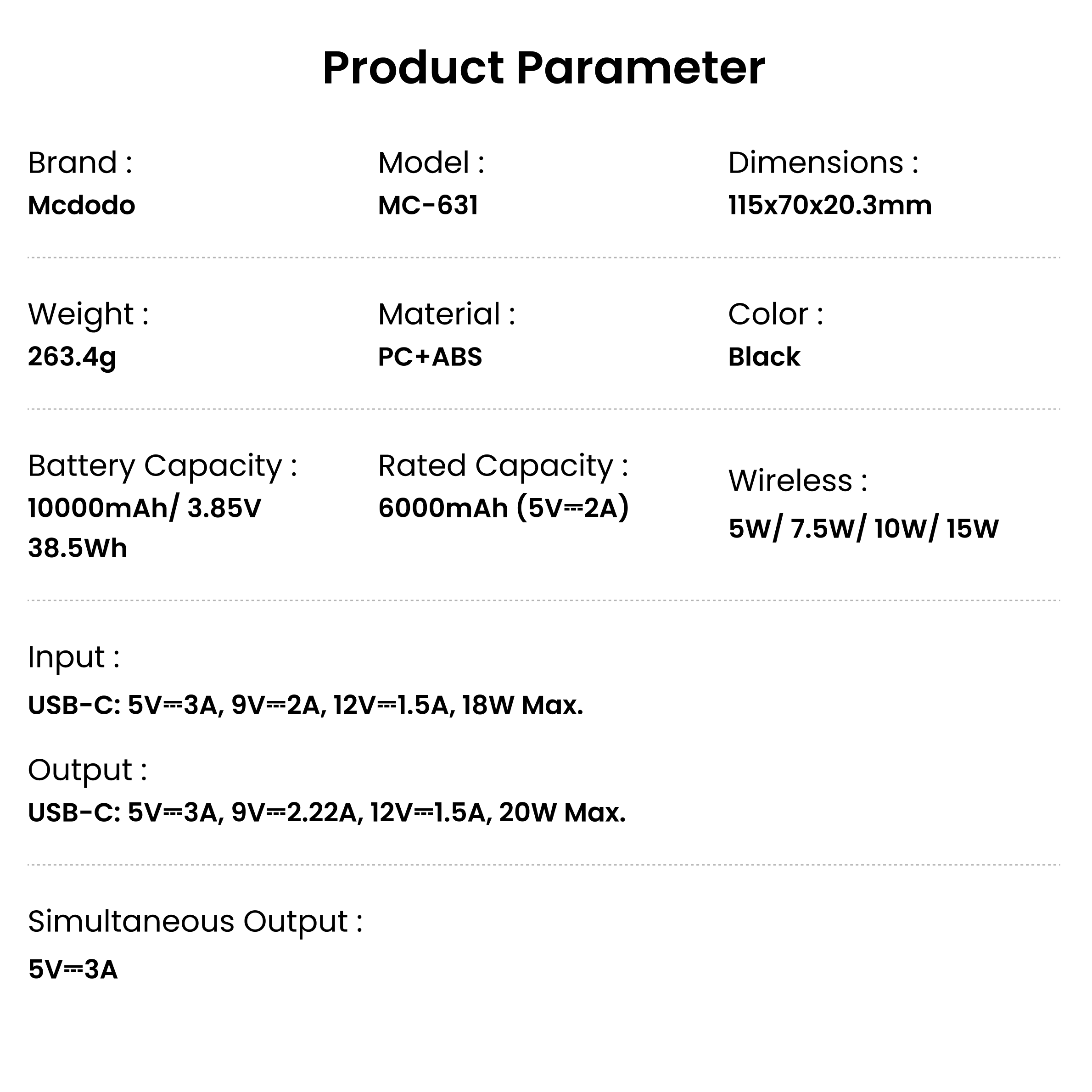 Mcdodo MagQ 2-in-1 10000mAh 20W Qi2 Magnetic Powerbank and Foldable Phone Stand