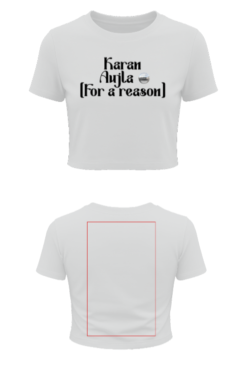 Customise Women’s pure cotton crop top half Sleeve (Customized)