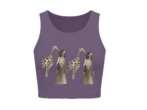 Customise Women’s pure cotton crop top (Customized)