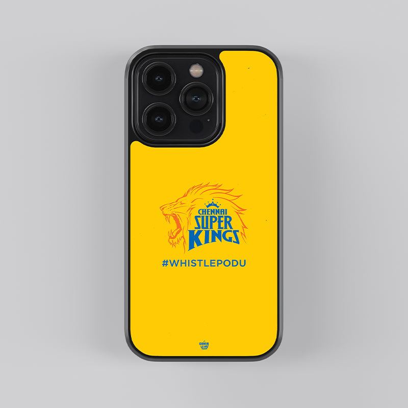 Official Chennai Super Kings Logo Glass Case