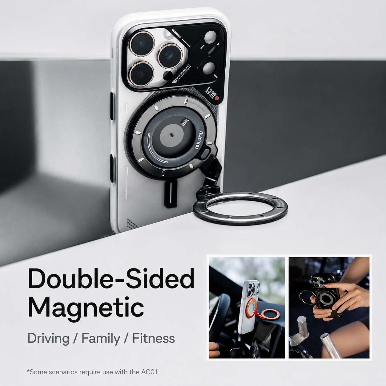 Aulumu G09 Ghost Transparent Infinite 360° Magnetic Stand